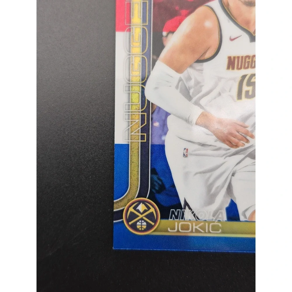 2025-26 Topps Chrome Nikola Jokic #25 Red White and Blue Refractor Denver